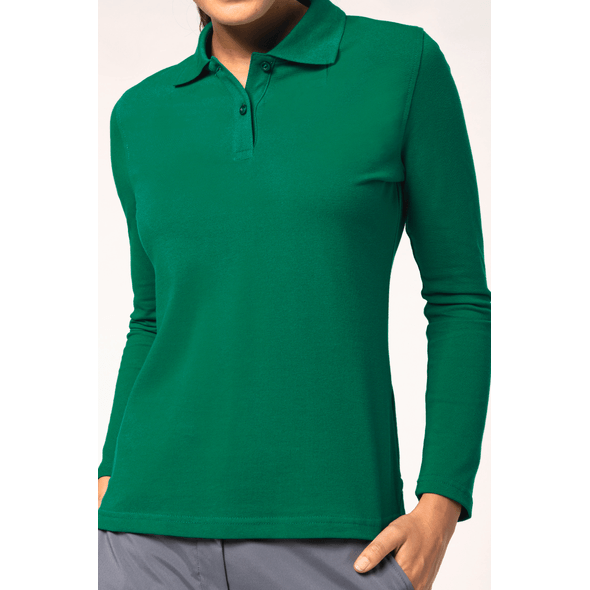 Kariban | Long sleeve ladies polo shirt